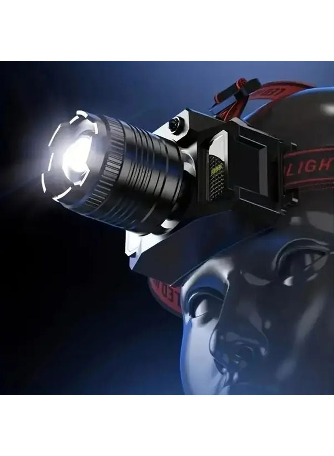 Rechargeable Headlamp Wearable LED Sensor IP65 COB Headlight 3 Modes Flexible Adjustable - Image 5