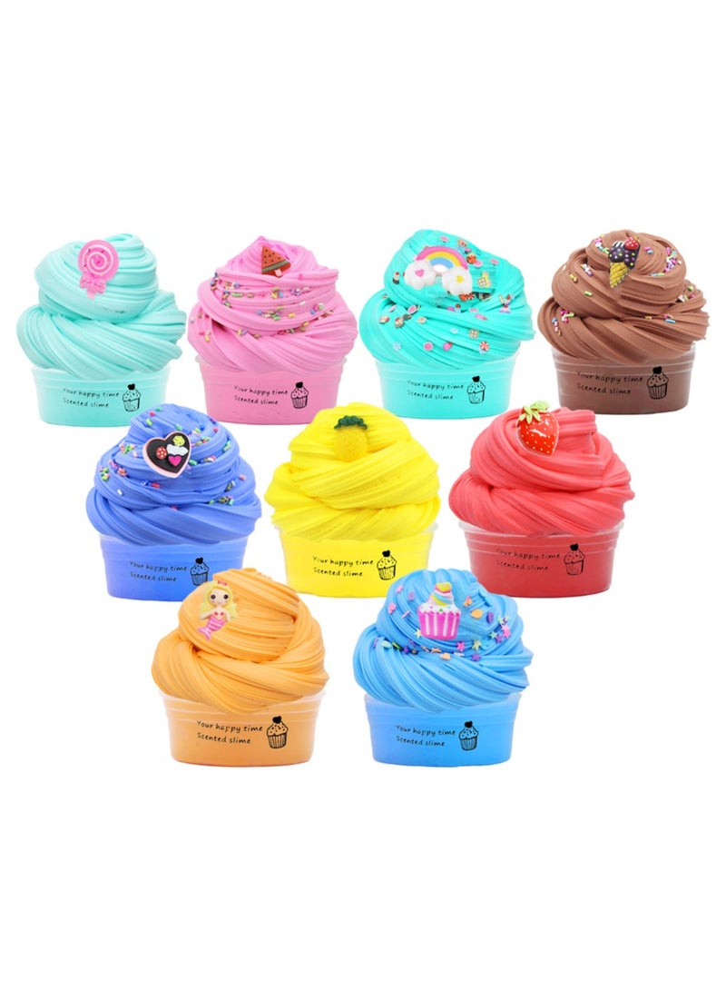 Butter Slime Kit 9 Pack, Colorful Sludge Toy, Stress Relief DIY Slime Toy, Soft and Non-Sticky, Party Favors For Girls and Boys - Image 5