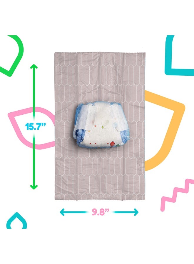 LuQu Disposable Bags,2 Refill Rolls/30 Bags with Dispenser,Aloe Vera & Vitamin E,4x60,Water Wet Wipes - Image 5