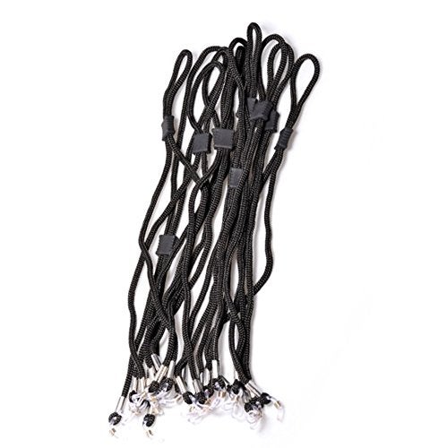 Wresty 20 Pcs Black Sunglasses Strap Holder Adjustable Eyeglass Lanyard Rope Eyewear Retainer Cord Glasses Neck Strap String - Image 1