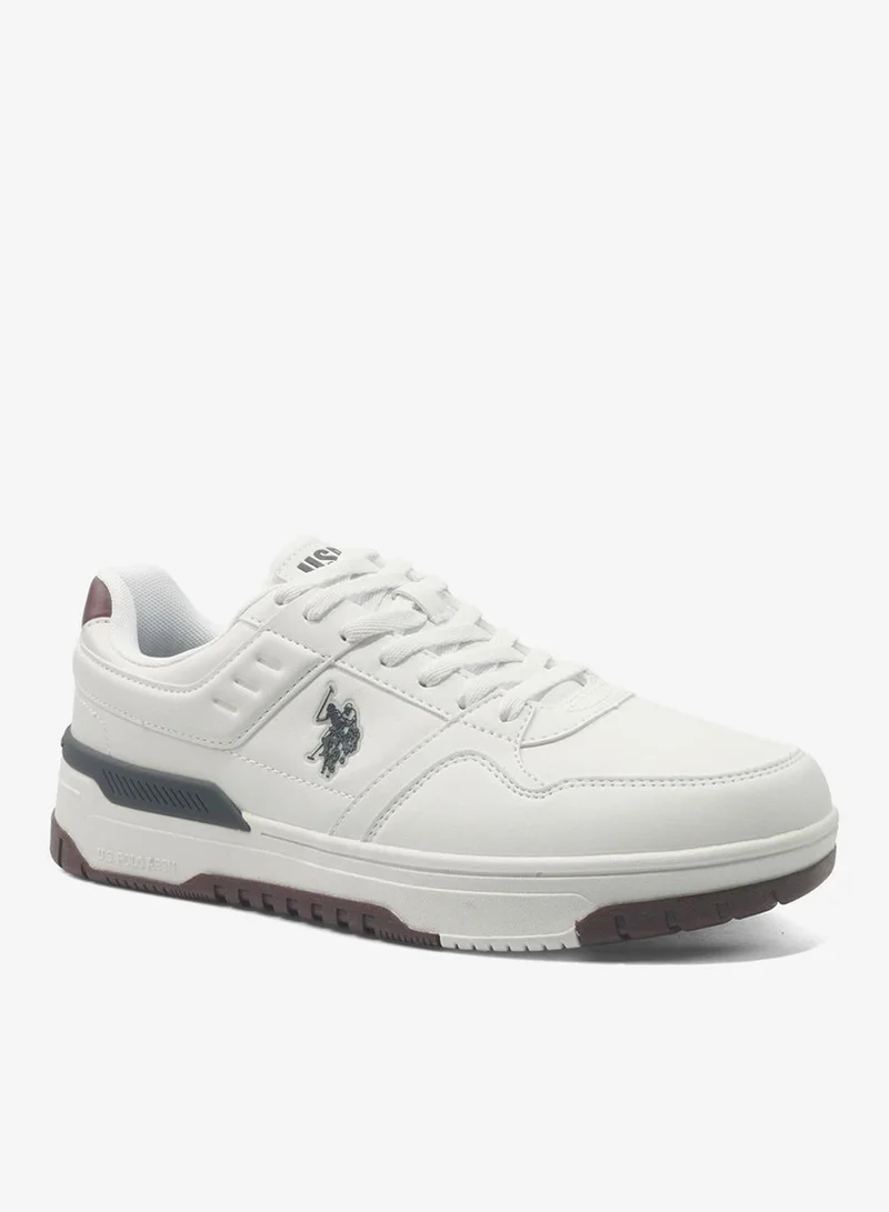 يو اس بولو اسن U.S. POLO ASSN. Man Jades White Sport Sneaker