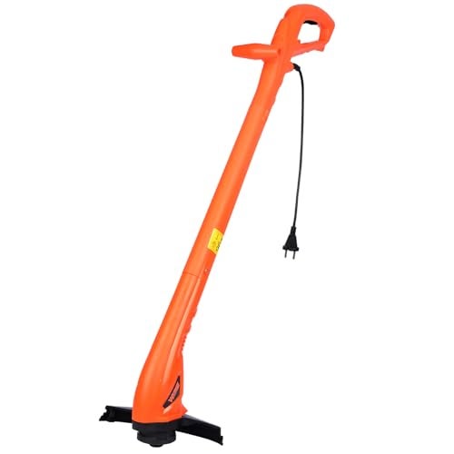 Gigawatts 400W Corded Grass Trimmer 22cm Cutting Diameter Portable Electric String Cutter Machine with Twin Line Bump Feed Spool Compatible with 0.9mm Trimmer-Line for Lawn Edges Trimming Garden Patio - Image 1