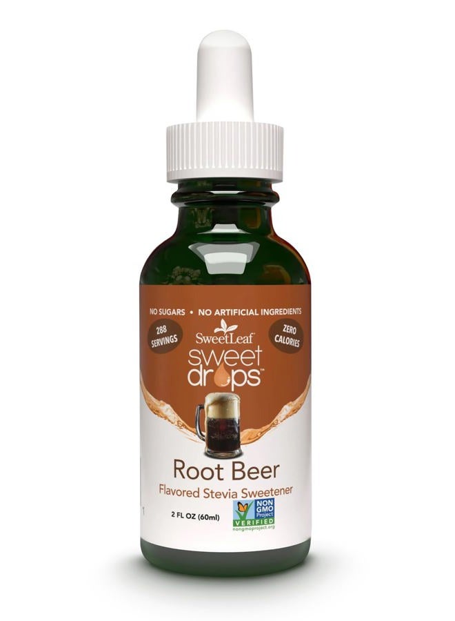 SweetLeaf Sweet Drops Liquid Stevia Sweetener, Root Beer, 2 Ounce - Image 1