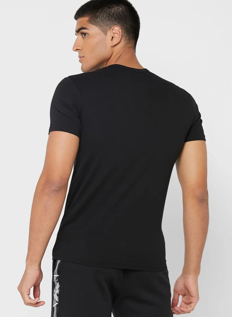 EMPORIO ARMANI 2 Pack Logo V-Neck T-Shirt