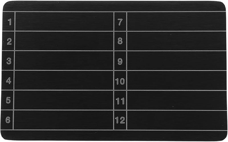 Black Seed Phrase Storage 24 Words Crypto Cold Wallet Waterproof Fireproof Stainless Steel - Image 1