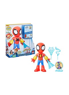 SPIDERMAN Marvel Spidey and His Amazing Friends Electronic Suit Up Spidey, 10-Inch Action Figure with Lights and Sounds, Preschool Toys for Kids Ages 3 and Up  - Image 1
