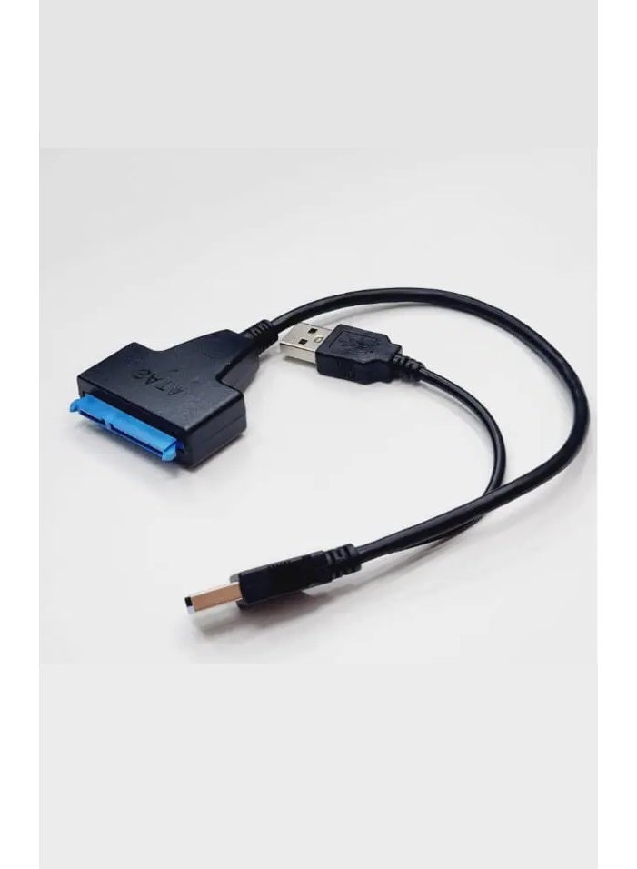 FUJISHKA USB 3.0 to SATA 2.5” HDD/SSD Drive Reader Cable Adapter for External Hard Disk, 25cm, Black - Image 4