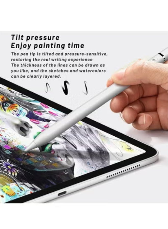 لجهاز iPad 2018-2025 قلم iPad مع شحن أسرع مرتين وحساسية إمالة لجهاز iPad G6/7/8/9/10/11 iPad Pro 11 12.9 بوصة iPad Air G5/4/M2/M3، iPad Mini G6/5 - Image 3