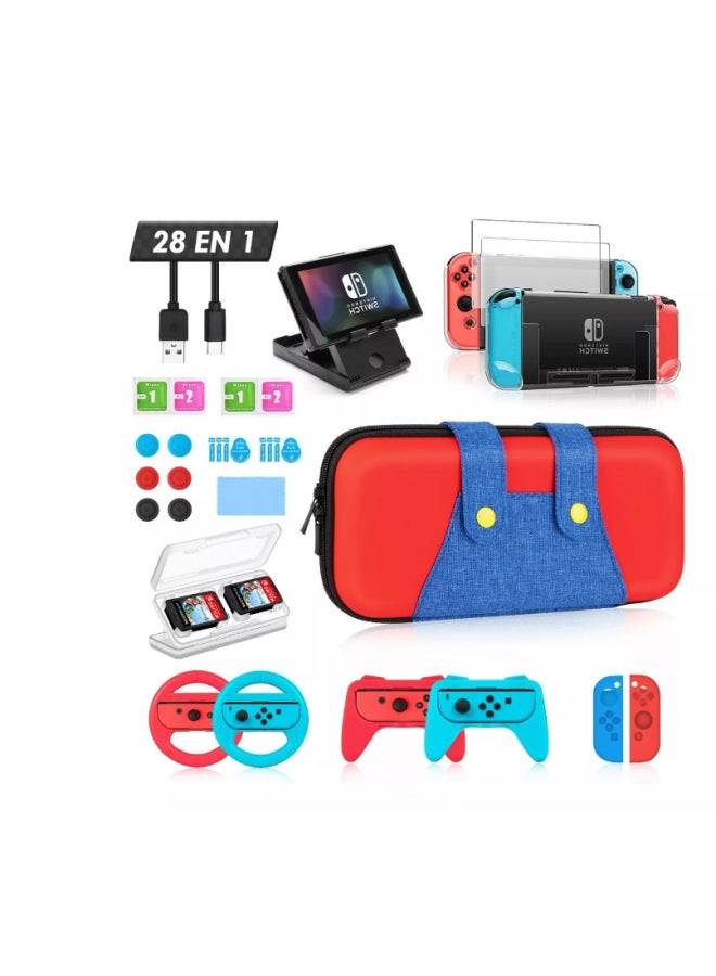 Neutral Suitable For Nintendo Switch Game Protection Bag Protection Data Line Typec Storage Bag Set Crystal Case - Image 5