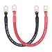 iGreely 4 Gauge Battery CableFlexible 4 AWG Pure Copper Battery Power Cables with 516 Lugs Heavy Duty Welding Wire for Solar Automotive RV MarineDIY for Replacement Parts Accessories 1ft30cm - Image 2