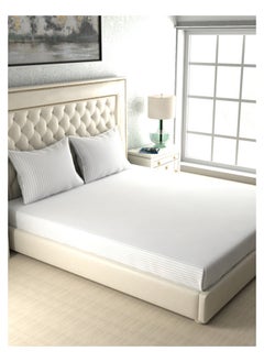 Raymond Raymond Home King Flat Sheet Super Soft 300 TC Pure Cotton (274x274 cm, 46x69 cm) Flat sheet & 2 PillowCases  - Image 2