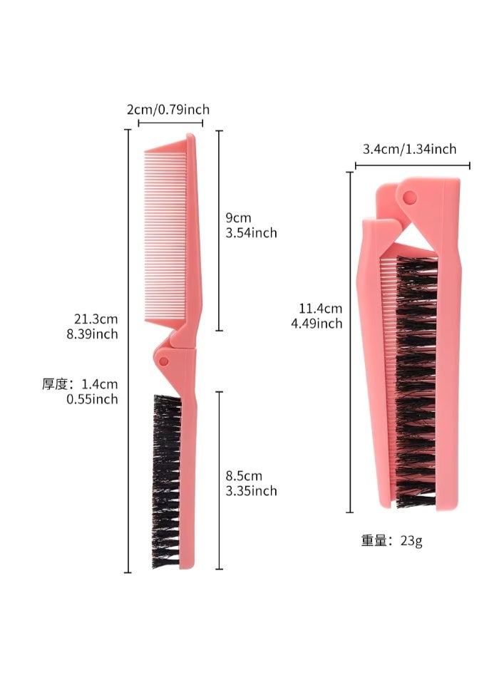 Double-Sided Hair Brush Nylon Comb Hair Styling Comb for Travel Barber Salon Home Use - Image 3
