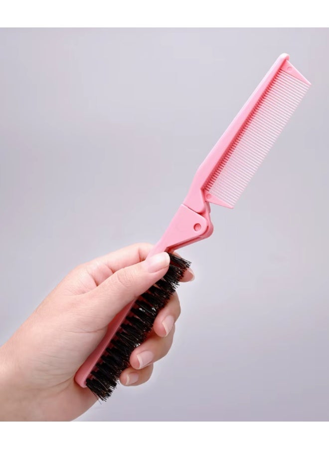 Double-Sided Hair Brush Nylon Comb Hair Styling Comb for Travel Barber Salon Home Use - Image 4