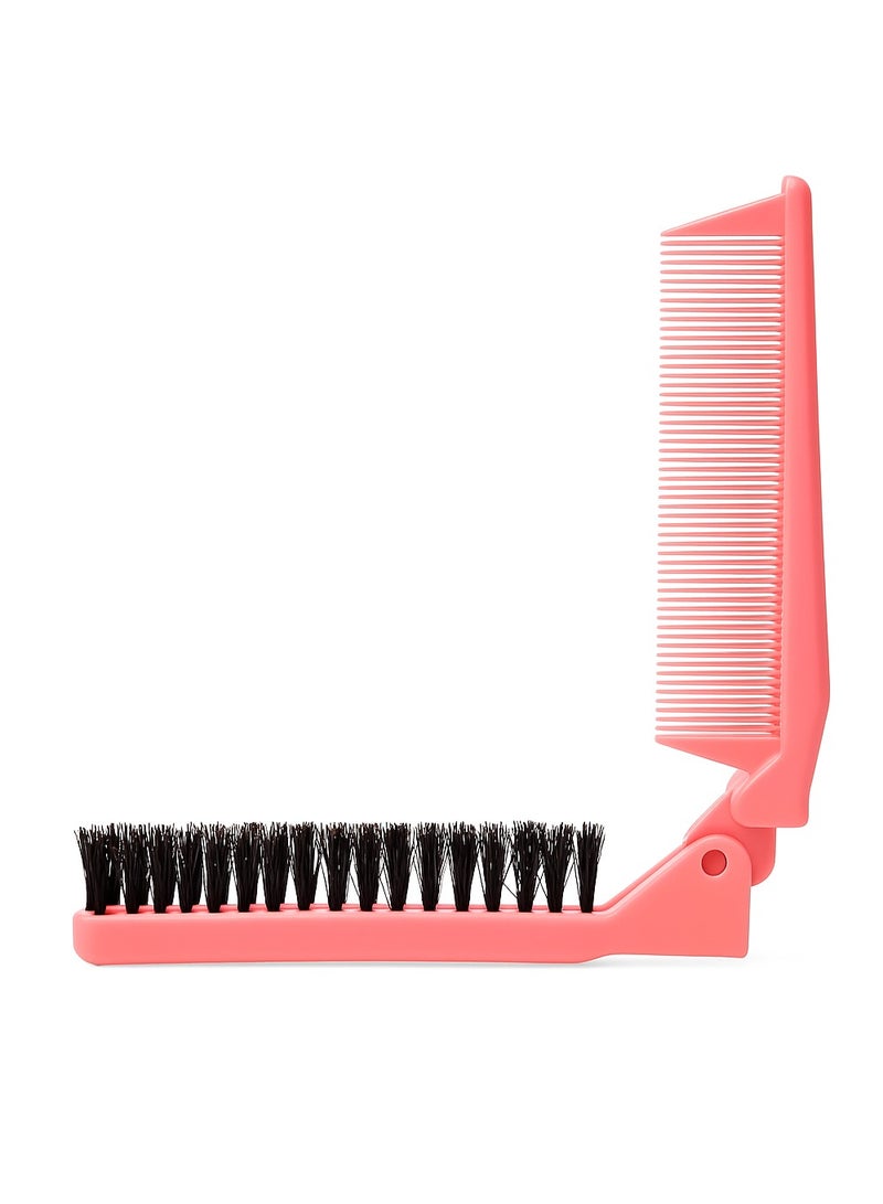 Double-Sided Hair Brush Nylon Comb Hair Styling Comb for Travel Barber Salon Home Use - Image 1