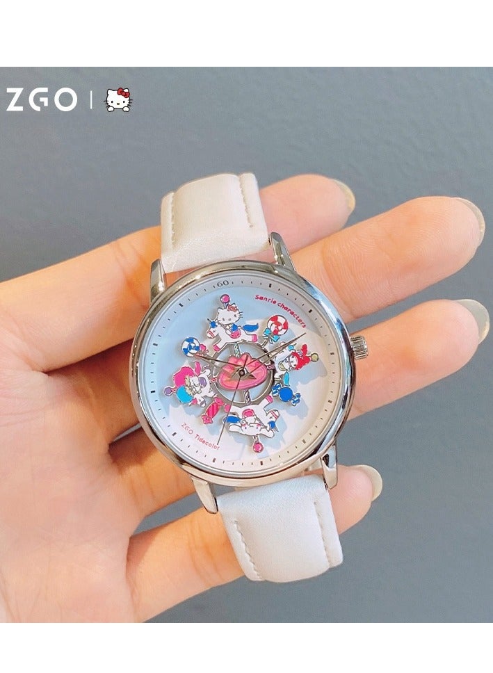 ZGO Carousel Watch Quartz Watch Waterproof Creative Gift Watch - Image 2