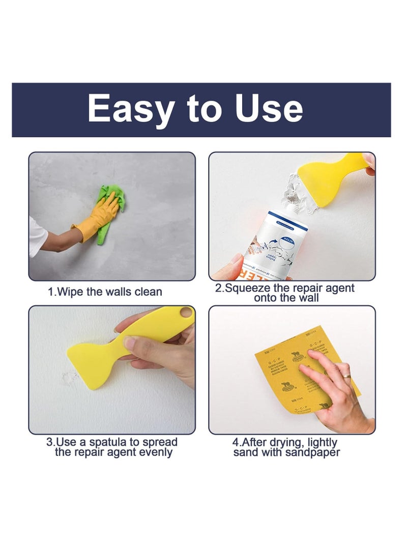 Joyelink Drywall Repair Kit, Quick Fix Wall Mending Cream with Scraper, Fast Drying Plaster Patch for Cracks, Holes, Stains, and Graffiti, Spackle Kit for Seamless Home Repairs - Image 4