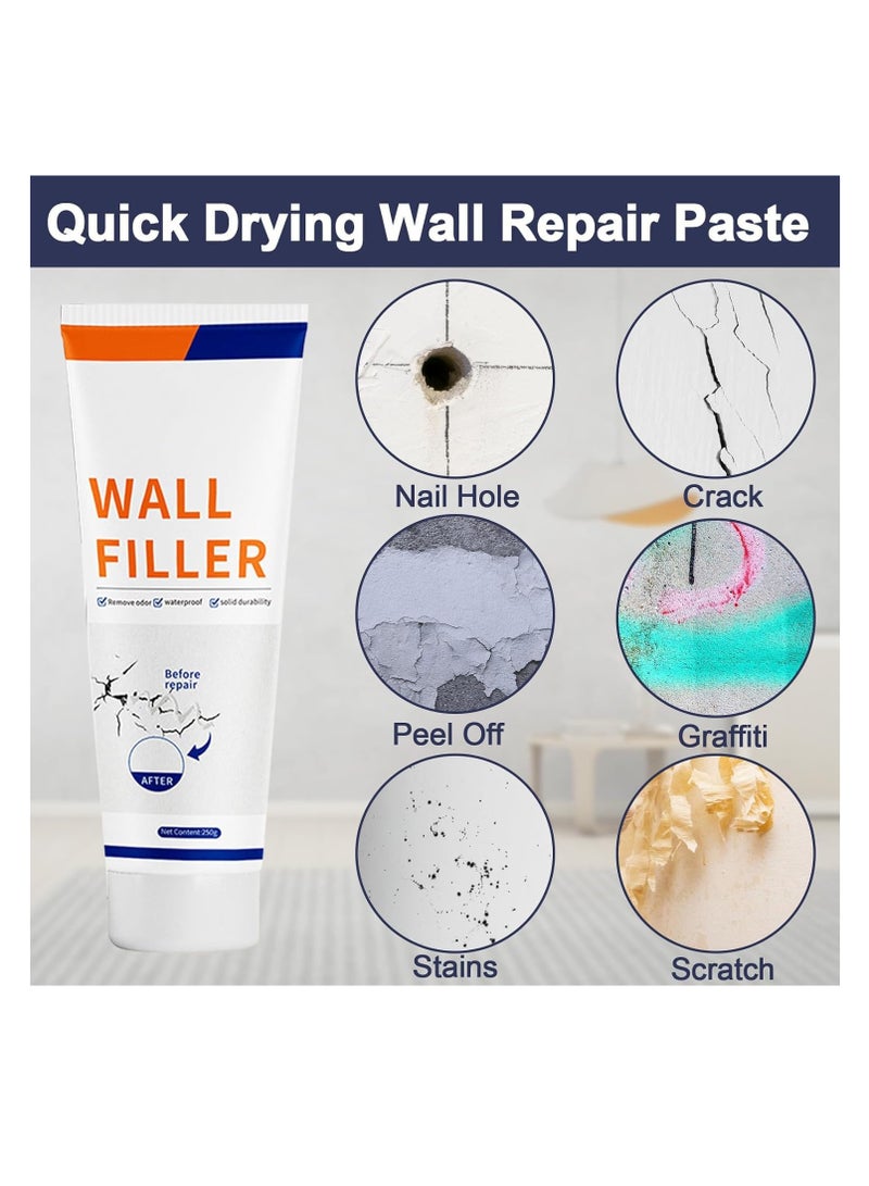 Joyelink Drywall Repair Kit, Quick Fix Wall Mending Cream with Scraper, Fast Drying Plaster Patch for Cracks, Holes, Stains, and Graffiti, Spackle Kit for Seamless Home Repairs - Image 3