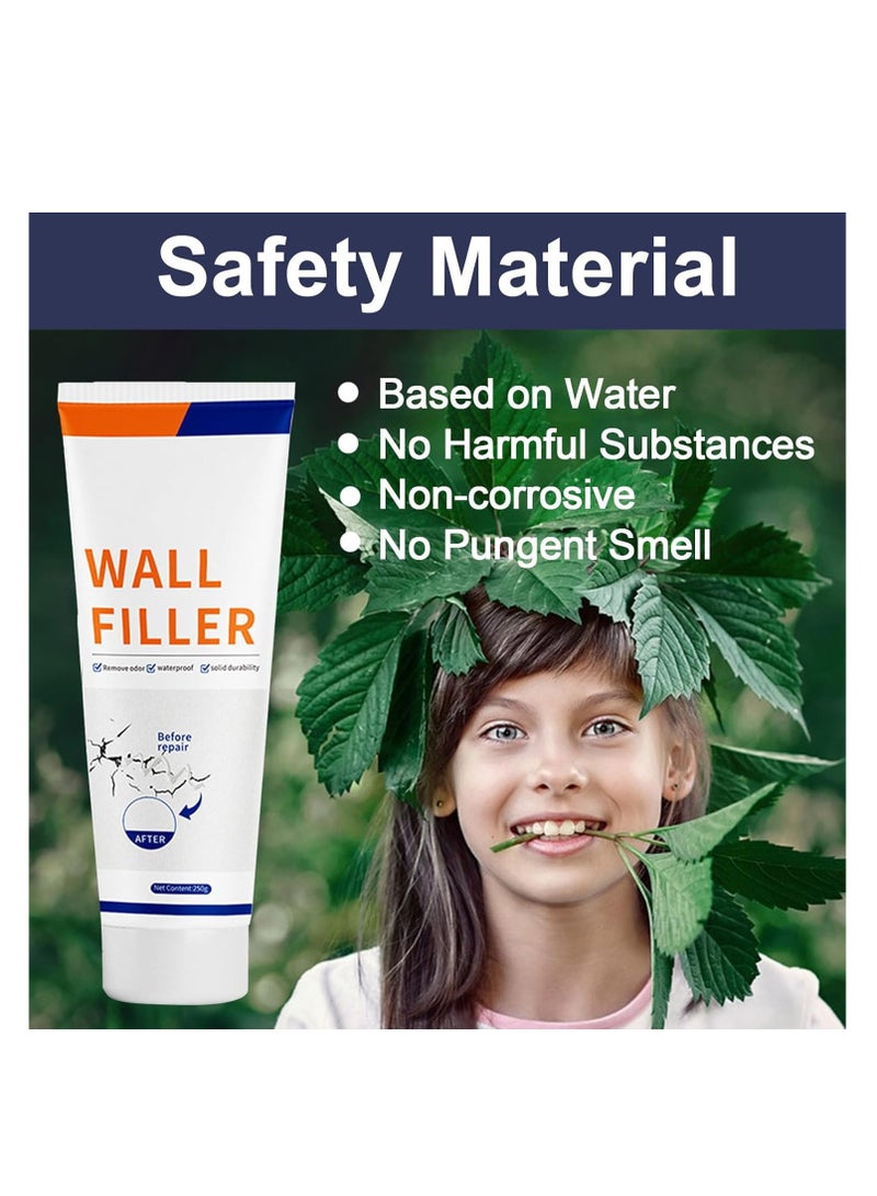 Joyelink Drywall Repair Kit, Quick Fix Wall Mending Cream with Scraper, Fast Drying Plaster Patch for Cracks, Holes, Stains, and Graffiti, Spackle Kit for Seamless Home Repairs - Image 2