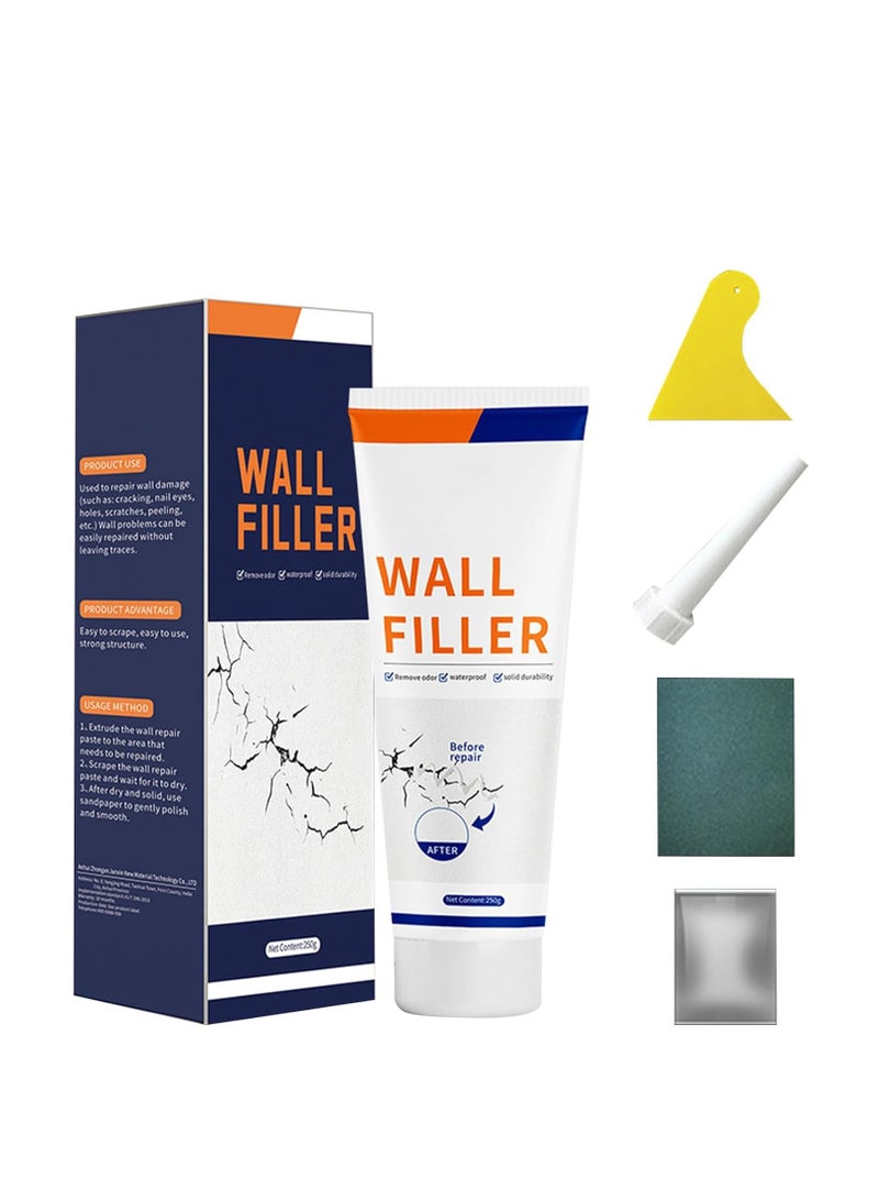 Joyelink Drywall Repair Kit, Quick Fix Wall Mending Cream with Scraper, Fast Drying Plaster Patch for Cracks, Holes, Stains, and Graffiti, Spackle Kit for Seamless Home Repairs - Image 1