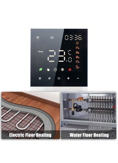 Smart Tuya WiFi Thermostat Voice Control 16A Digital Programmable LCD Display Touchscreen Underfloor Heating Temperature Controller Digital Intelligent Wall Thermostat for Electric Heating Compatible with Amazon Home - pzsku/ZB79C3162ACB1461407B7Z/45/_/1732166781/eb8eeb2c-8b1d-42dd-8a25-bb74f4afb40e