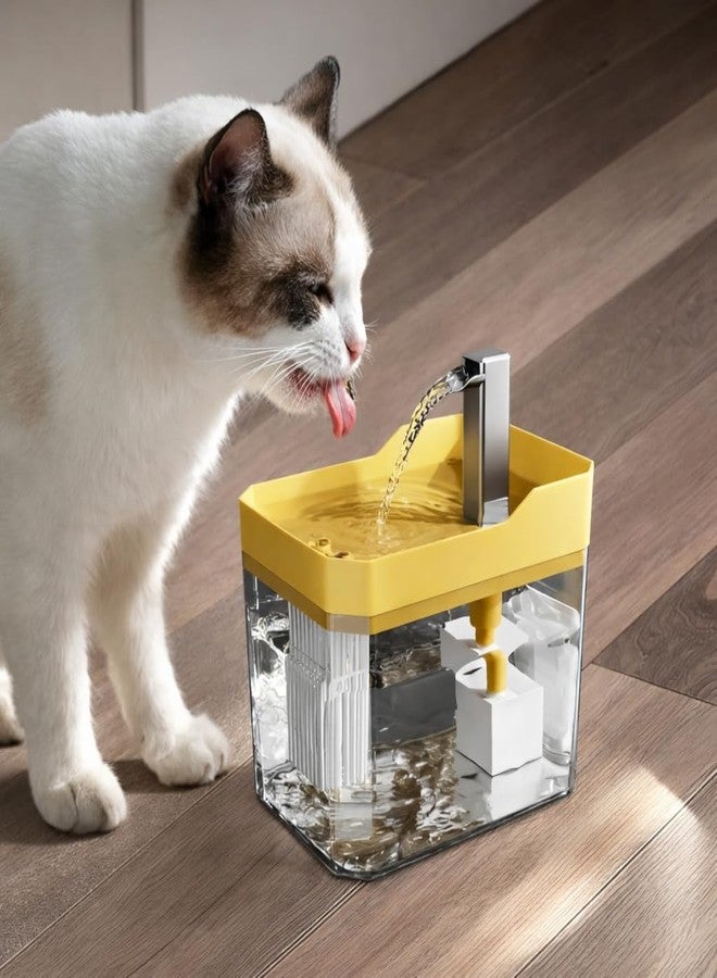 2026 Automatic Pet Water Fountain with Faucet Style Dispenser, Transparent Tank, for Cats and Dogs - Image 1