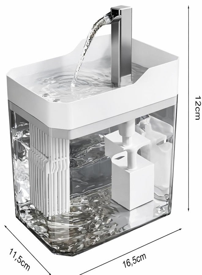 2026 Automatic Pet Water Fountain with Faucet Style Dispenser, Transparent Tank, for Cats and Dogs - Image 3