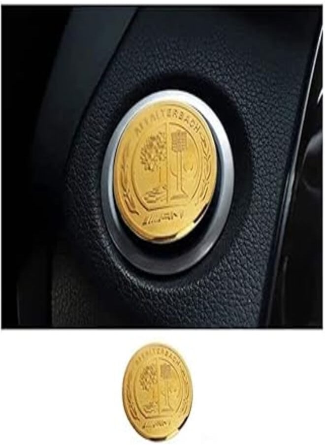 Generic - Mercedes GLA 2016 to 2019 Engine Button Switch Cover Accessory - Gold - Image 1