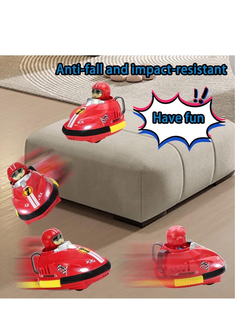 HENGDE - 2pcs Remote Control Car, 2.4GHz Bumper Cars RC Battle Car Toy Set, Ejecting Dodgem Cars with Sound Effects, Music and Lights, RC Play Vehicles, Gift for Kids Boys Girls Children - Image 1