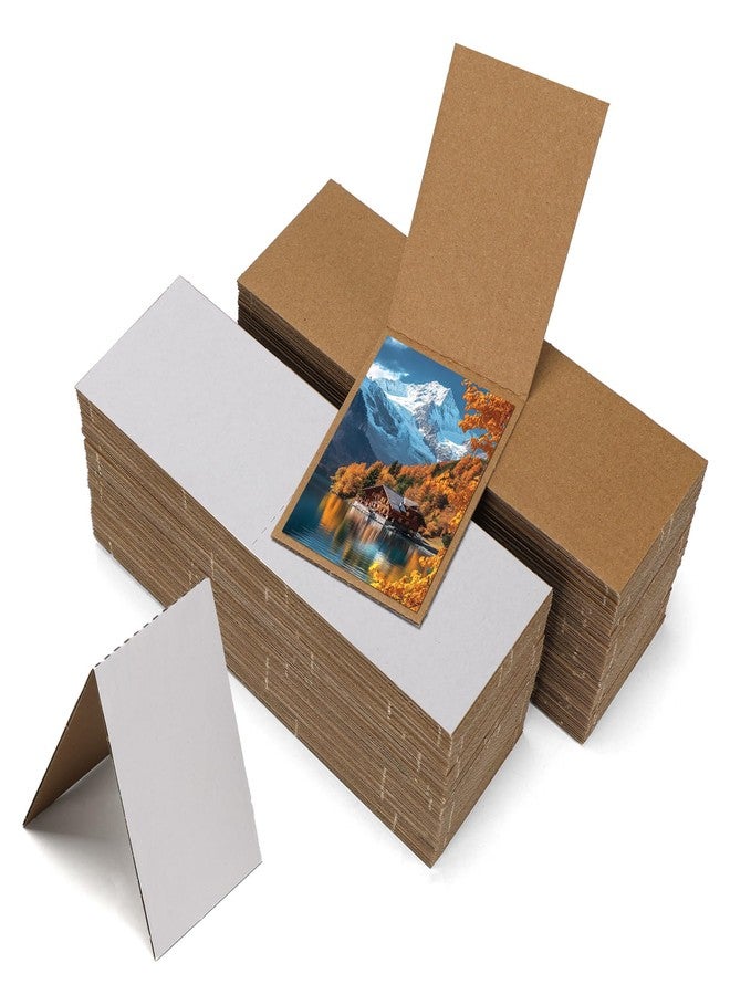 Serwrsw 3x4.5 Card Protector Sleeves Cardboard 100 Pack, White Collectible Trading Sports Card Protective Sleeves for Storage Shipping Shield - Image 1