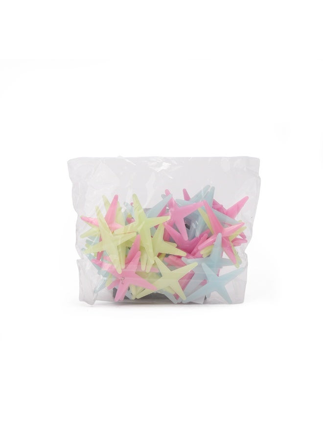 Glow-in-the-dark Adhesive Stars, Colored