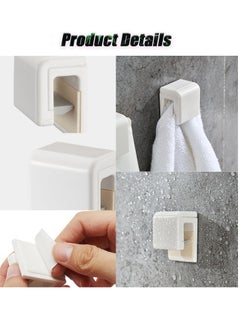 Excefore Shower Curtain Splash Clips, 12 Pcs Self Adhesive Shower Curtain Clips, Self Adhesive Shower Curtain Weight Clip, for Shower Hanging Camper Home Decoration Indoor and Outdoor  - Image 5