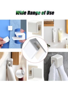 Excefore Shower Curtain Splash Clips, 12 Pcs Self Adhesive Shower Curtain Clips, Self Adhesive Shower Curtain Weight Clip, for Shower Hanging Camper Home Decoration Indoor and Outdoor  - Image 3