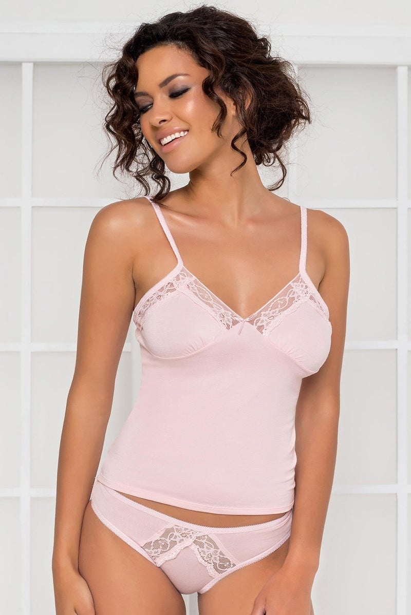 pierre cardin Lace Combed Cotton Undershirt Panties / Camisole Set - 350 