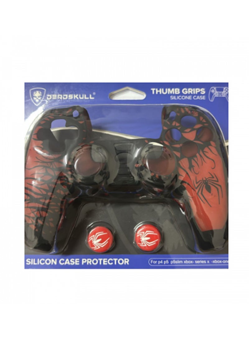 دايد سكل DeadSkull Silicon Cover for PS5 Controller Spider/Man Theme - Image 1