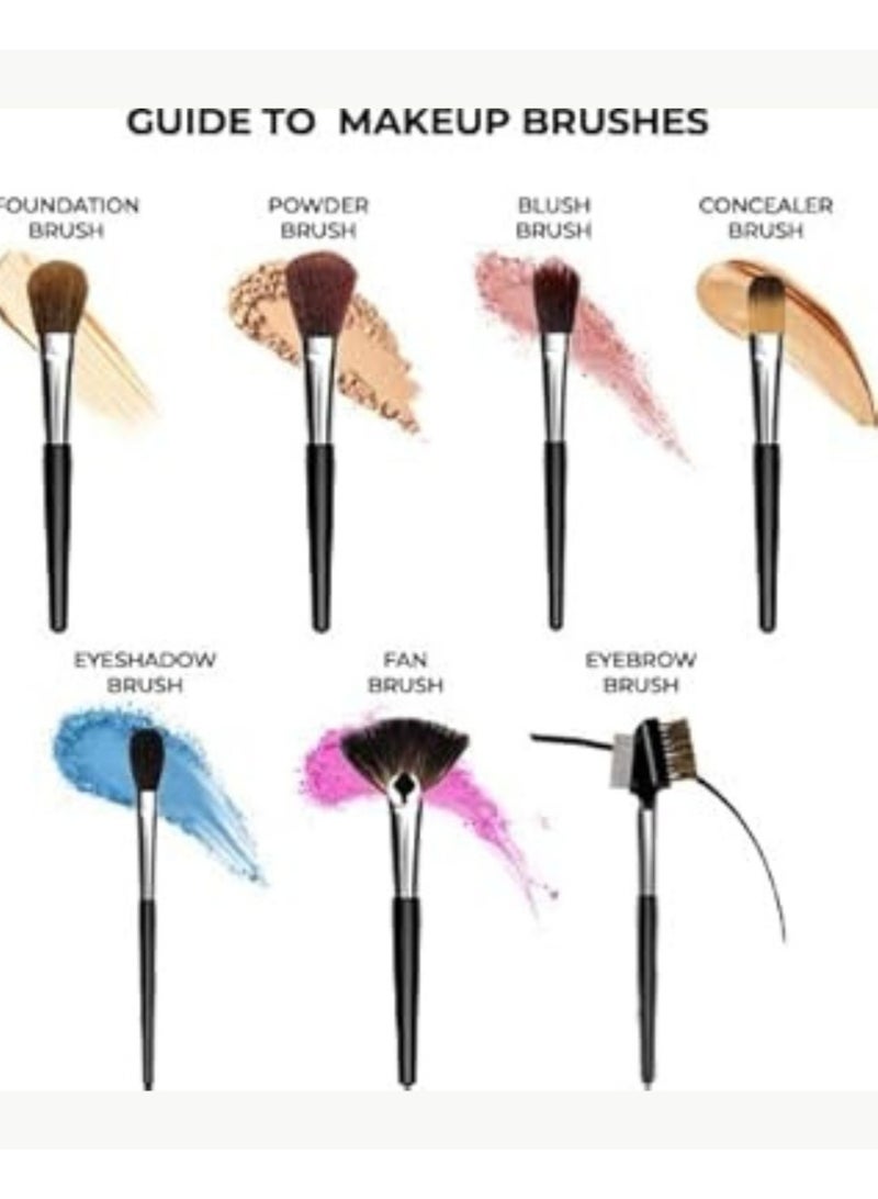 طقم فرش مكياج هدى بيوتي – أدوات احترافية لتطبيق المكياج - Image 2