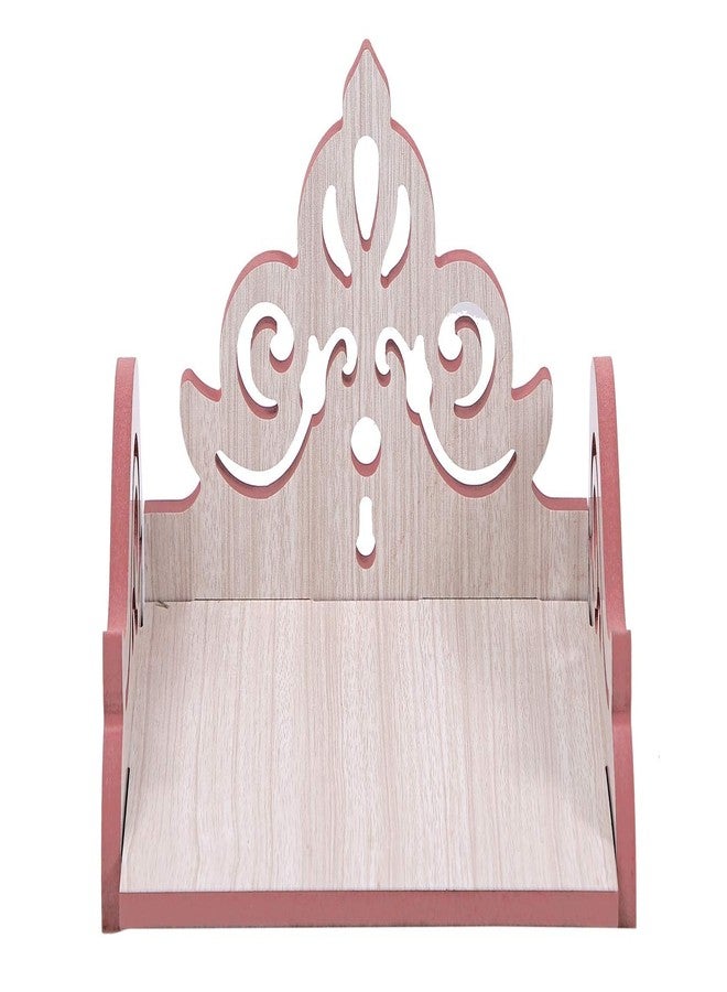 MS ENTERPRISE Wooden Singhasan Temple for God, Laddu Gopal Sinhasan for Pooja Mandir, Singhasan for Diwali, Durga Pooja, Navratri, Ganesh Chaturthi - Multicolor (5.5 * 6 * 8 Inch) (White) - Image 2