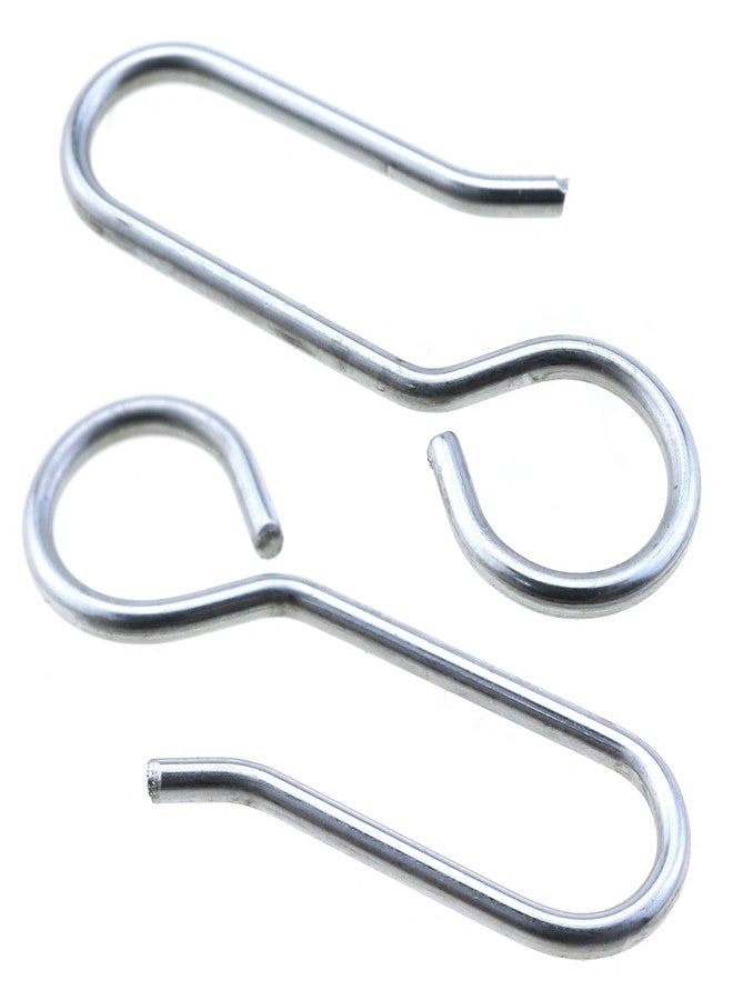 LUORNG 60-Piece Metal Curtain Track Hooks S-Shaped Small Metal Drapery Hooks for Ceiling Drapery Track - Image 3