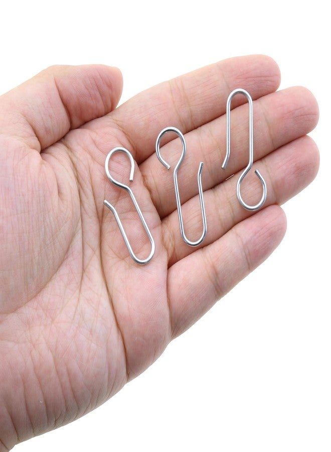 LUORNG 60-Piece Metal Curtain Track Hooks S-Shaped Small Metal Drapery Hooks for Ceiling Drapery Track - Image 4