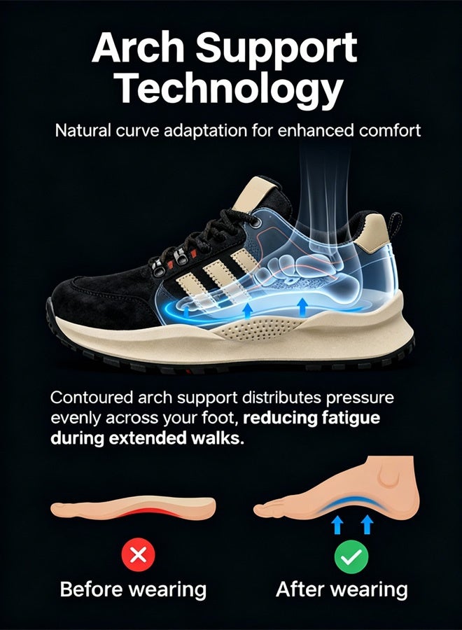 Men's Comfortable Retro Athletic Shoes - Image 2