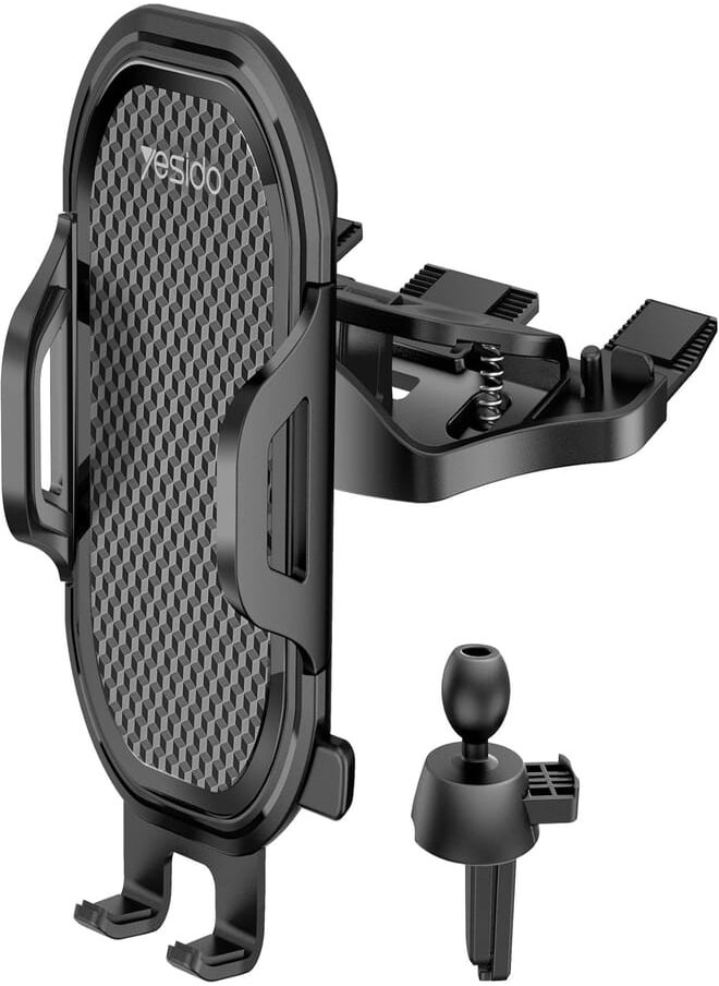 Yesido YESIDO Universal Air Vent CD Slot Car Cell Phone Holder Compatible with iPhone 12/11Pro/Xs MAX/XR/8, Galaxy S20/S10+/S9, Phone Mount CD Players 