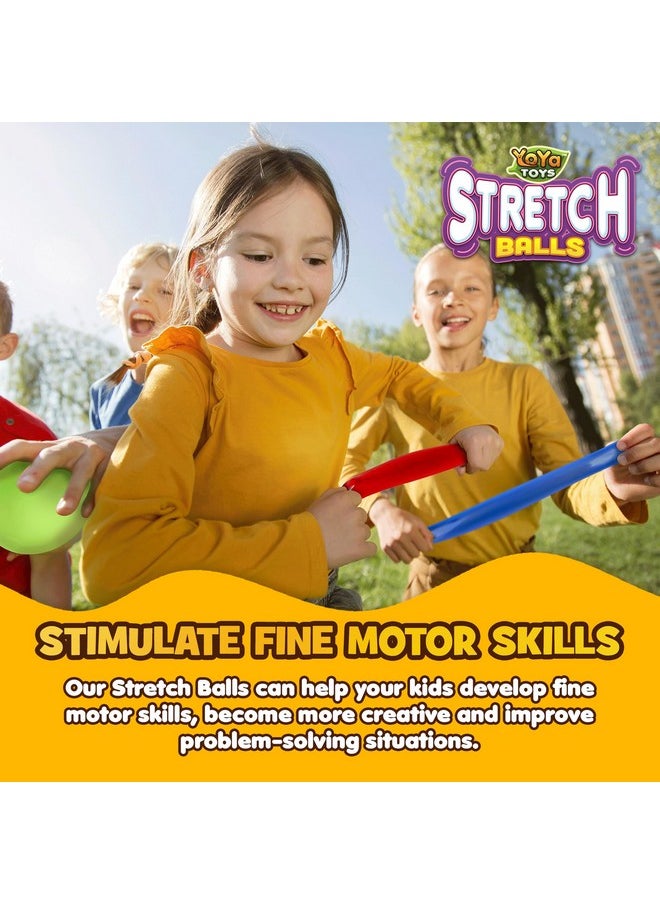 YoYa Toys Pull, Stretch And Squeeze Stress Balls - 3 Balls, Elastic Sensory Balls For Stress And Anxiety Relief, Autism And Special Needs Toys, Calming Fidgets For Kids And Adults, Ideal For Classroom  - Image 3
