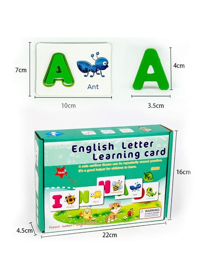 ترينزو لغز مطابقة الحروف مع حيوان لكل حرف – أسلوب مونتيسوري للفصل الدراس - Image 3