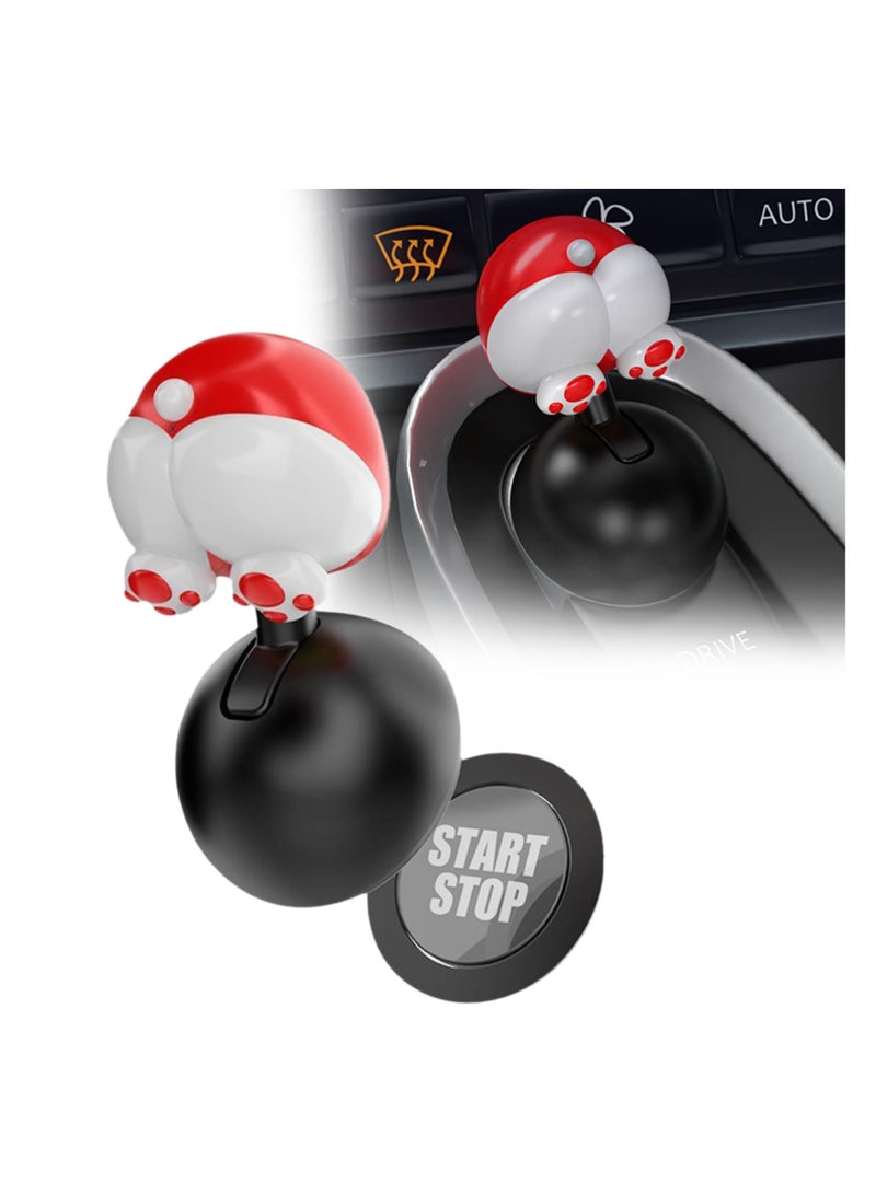 Car Push to Start Button Cover, Funny Engine Start Button Cover, Car Engine Start Stop Button Joystick, Push Start Button Cover, One-touch Start Button Starter Cover Accessories, Gift for Driver - Image 1