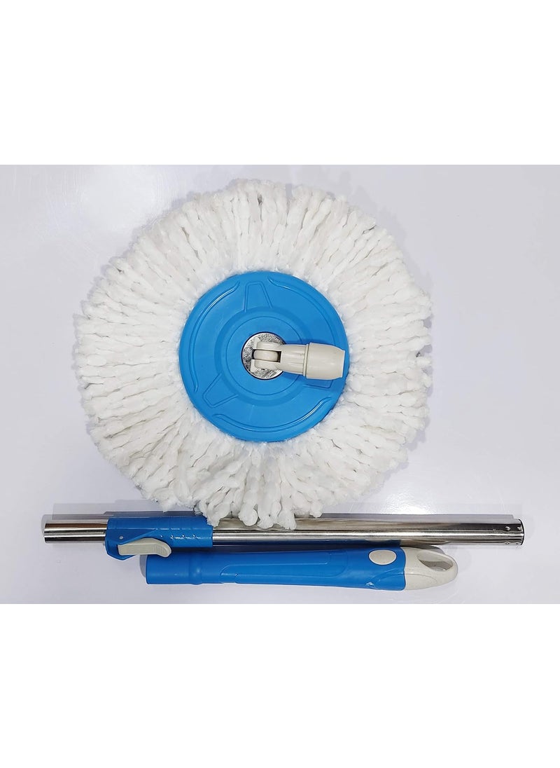 Whitecloud TRANSFORMING HOMES Whitecloud Transforming Homes 360 Spin Mop Stick with 1 Microfiber Head Color Blue  - Image 2
