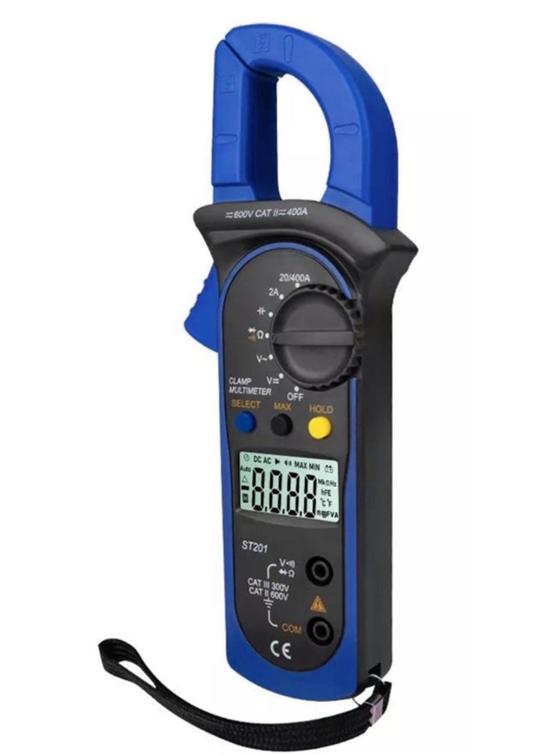ANENG ST201 Digital Clamp Multimeter 4000 Counts Clamp Ammeters Transistor Capacitor Tester Power Test Automotive AC / DC Voltage Current Tester  - Image 1