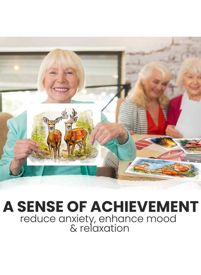 QUOKKA 10PACK Dementia Activities for Seniors - Water Painting Alzheimers Products for Elderly - Reusable Activity Kits for Dementia Patients - Forest Moments Relaxing Set - Image 5
