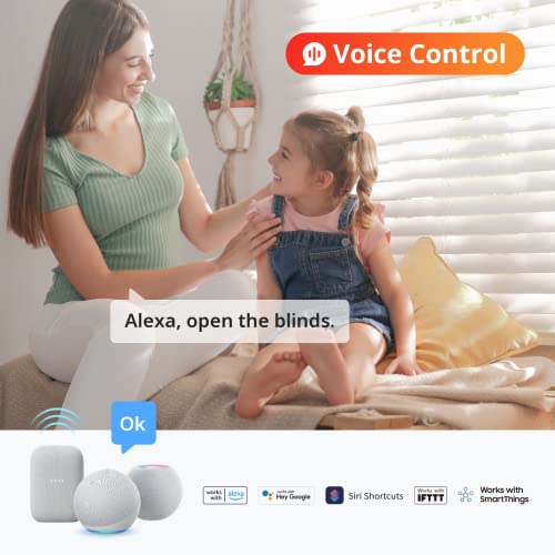 SwitchBot Smart Electric Motorized Blinds Kit - 3Pack with 2.4G WiFi Remote Control, Solar Powered, Compatible with Alexa, Google Home and Siri, Light Sensing Control, Unlimited Group Control - Image 4