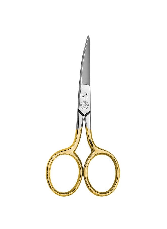 Mundial Curved Nail Scissors, 3.5-Inch, Gold Finish Handles, Made Of Stainless Steel - Image 2