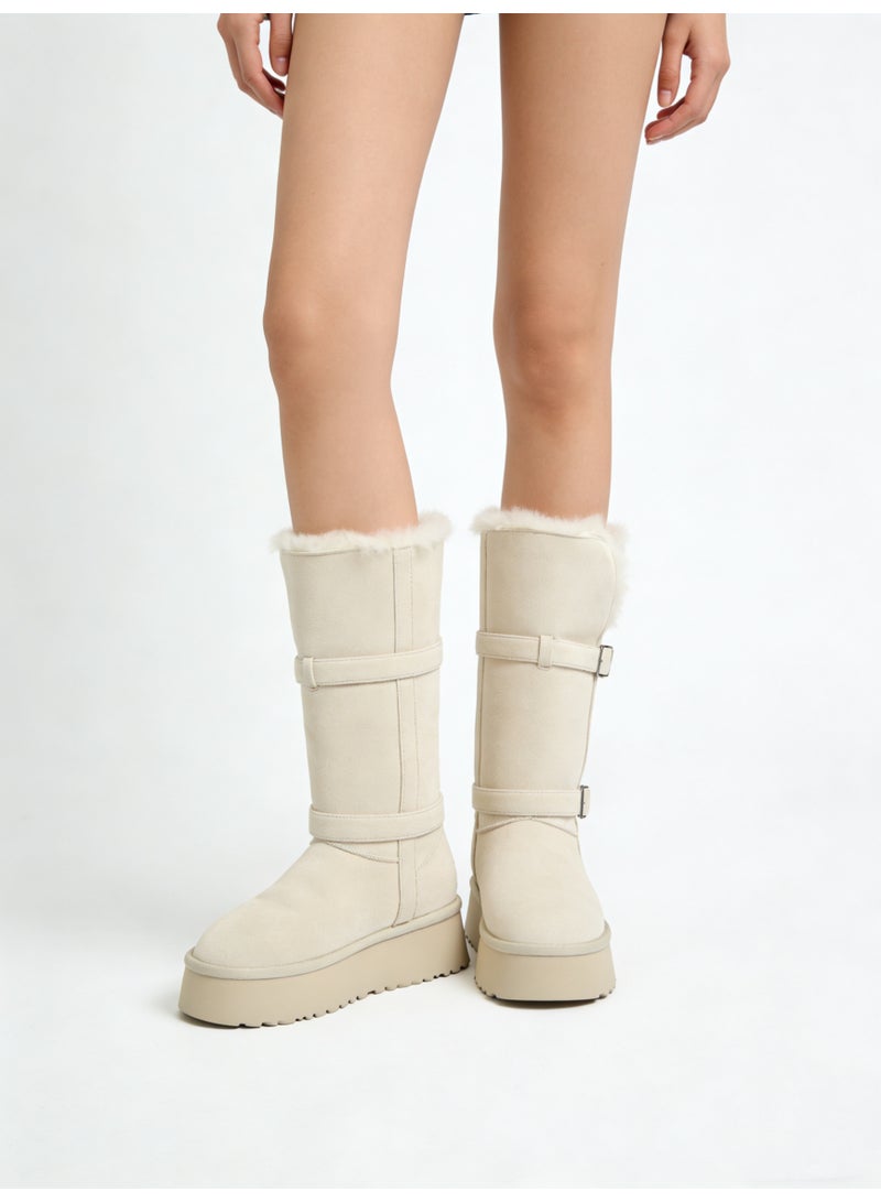 Beauenty Women's platform snow boots for winter - Image 3
