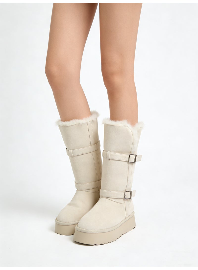 Beauenty Women's platform snow boots for winter - Image 2